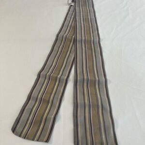 4 for $20 Liz Claiborne Vintage Silk Striped Men's Bow Tie - Brown and Gray